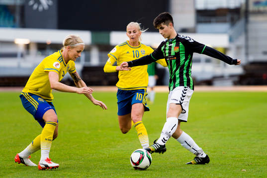 Gais Emin Grozdanic och Sveriges Nilla Fischer