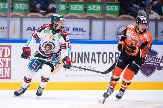 Frölundas Kristian Vesalainen och Karlskronas Maksim