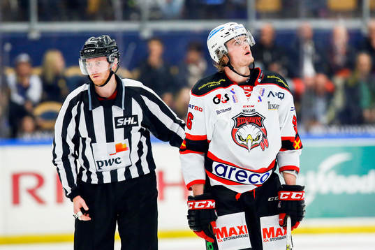 Malmö Redhawks Kim Rosdahl fick matchstraff för en
