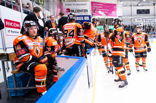 Karlskronas lag deppar vid en time out