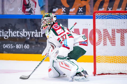 Frölundas målvakt Johan Gustafsson
