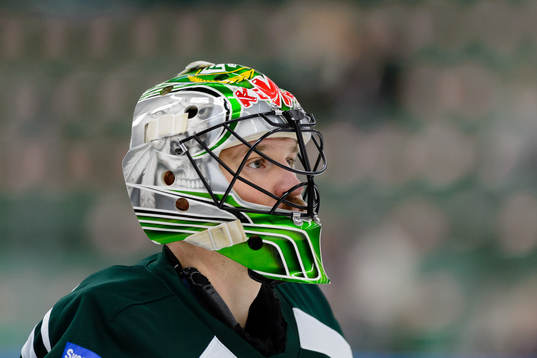 Färjestads målvakt Justin Pogge