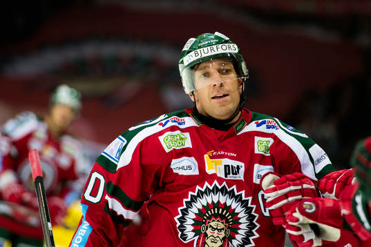 Frölundas Joel Lundqvist jublar