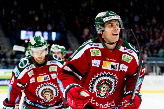 Frölundas Henrik Tömmernes jublar