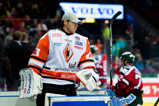 Karlskronas målvakt Linus Fernström