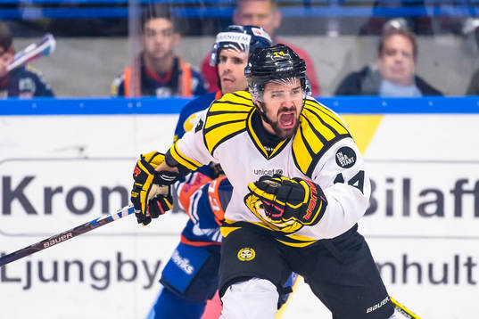 Brynäs Johan Alcén skriker