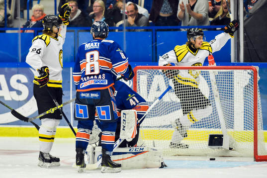 Brynäs Adam Brodecki jublar