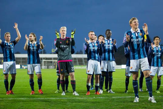 Djurgårdens spelare jublar