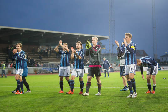 Djurgårdens spelare jublar