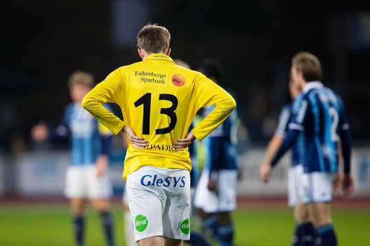 Falkenbergs Adam Eriksson deppar