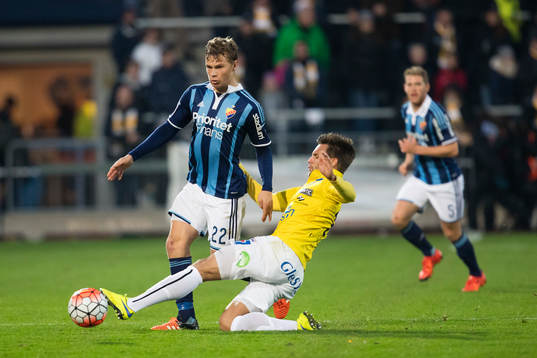 Djurgårdens Jesper Karlström och Falkenbergs Falkenbergs