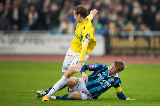 Falkenbergs Gustaf Nilsson och Djurgårdens Emil Bergström