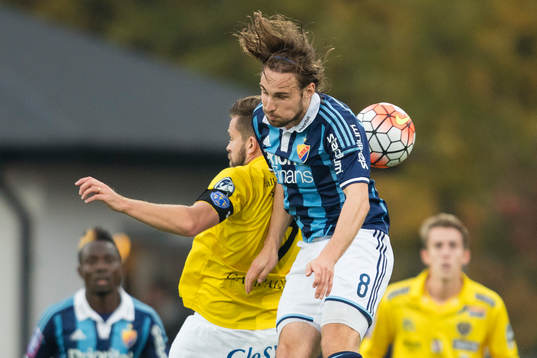 Falkenbergs David Svensson och Djurgårdens Kevin Walker