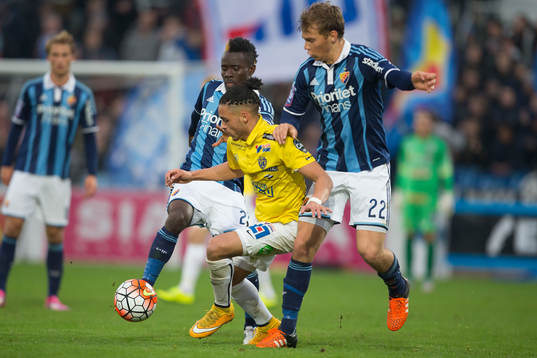 Djurgårdens Sam Johnsson och Falkenbergs Alexander