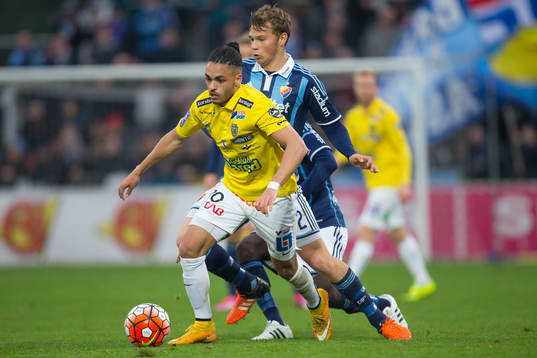 Falkenbergs Alexander Jakobsen och Djurgårdens Jesper