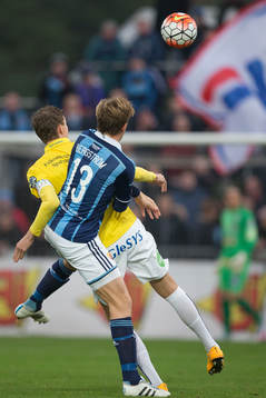 Djurgårdens Emil Bergström och Falkenbergs Gustaf Nilsson