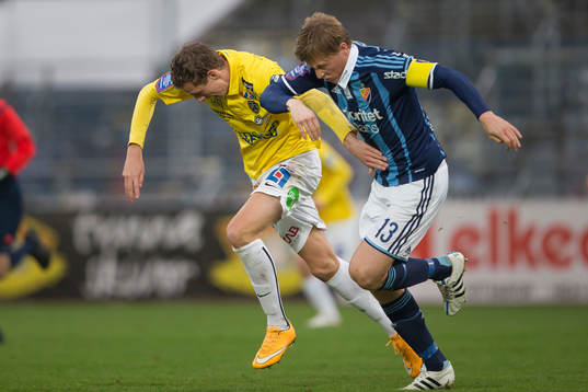 Djurgårdens Emil Bergström och Falkenbergs Gustaf Nilsson