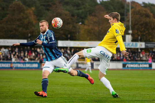 Djurgårdens Alexander Faltsetas och Falkenbergs Adam