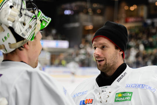 Färjestads målvakt Lars Haugen