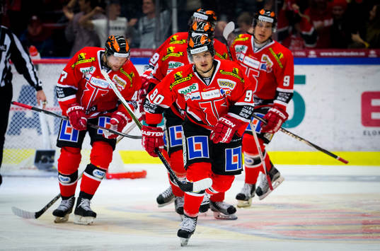 Örebros Libor Hudacek gör 4-1 och jublar