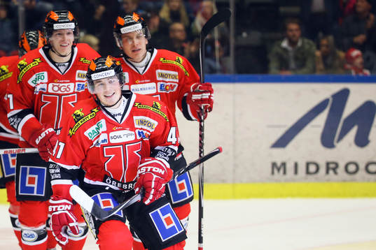 Örebros Joel Mustonen firar
