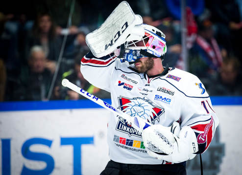 Linköpings målvakt David Rautio deppar
