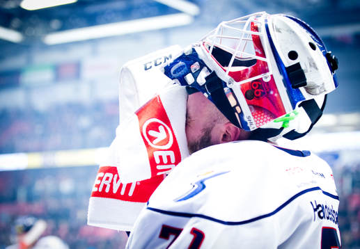 Linköpings målvakt David Rautio deppar