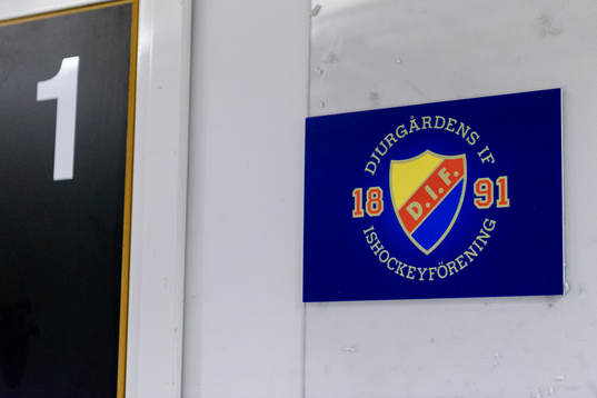 Ingången till Djurgårdens omklädningsrum