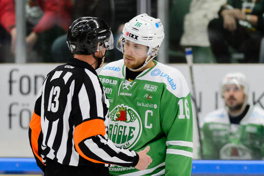 Domare Morgan Johansson och Rögles Christopher Liljewall