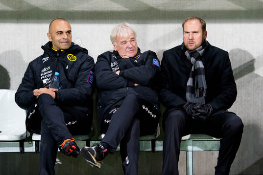 Elfsborgs tränare Jan Mian, assisterande tränare Reine