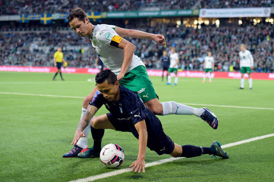 Malmös Erdal Rakip och Hammarbys Philip Haglund