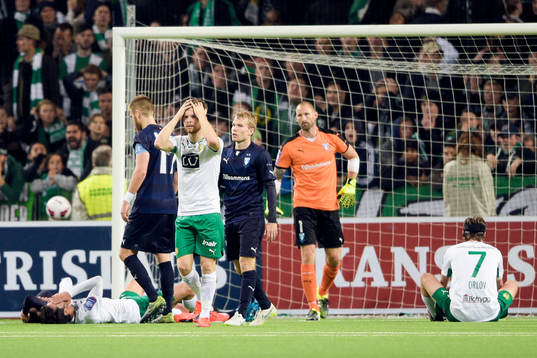 Hammarbys spelarna deppar