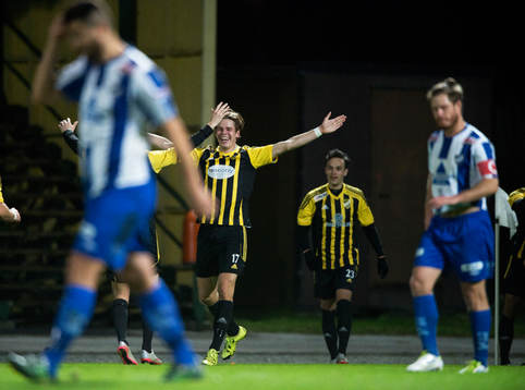 IFK Hässleholms Filip Ranmo  i kvalmatchen till division 2