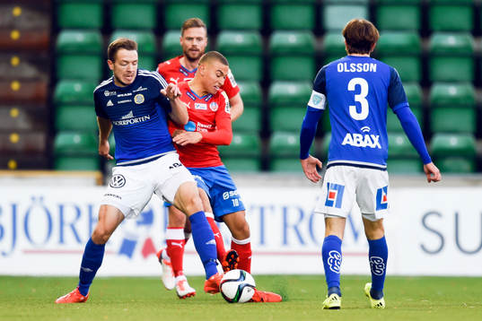 Sundsvalls Jon Gudni Fjoluson och Helsingborgs Jordan