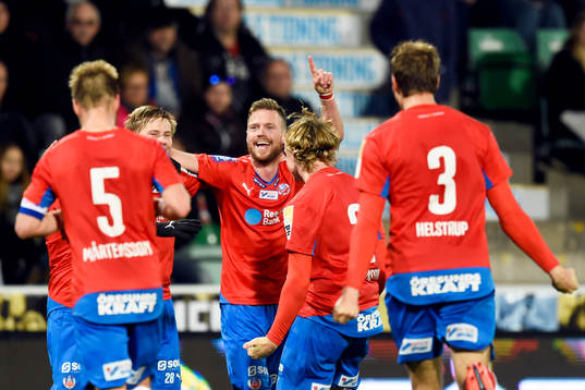 Helsingborgs Jere Uronen jublar