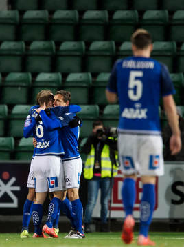 Sundsvalls Rúnar Már Sigurjónsson och Sheptim Hasani