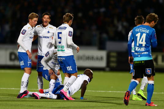 Norrköping firar 1-0-målet