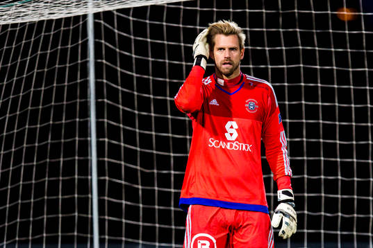 Ängelholms målvakt Oscar Berglund