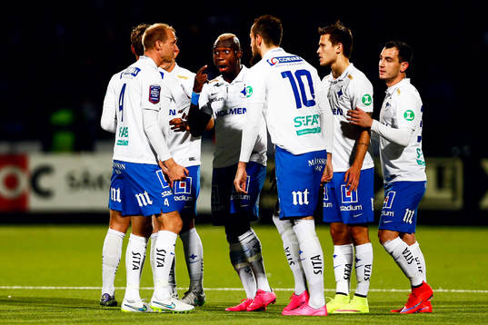 Norrköpings Alhaji Kamara jublar