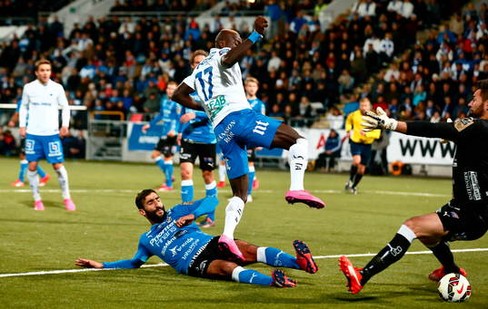 Norrköpings Alhaji Kamara gör mål 3-0