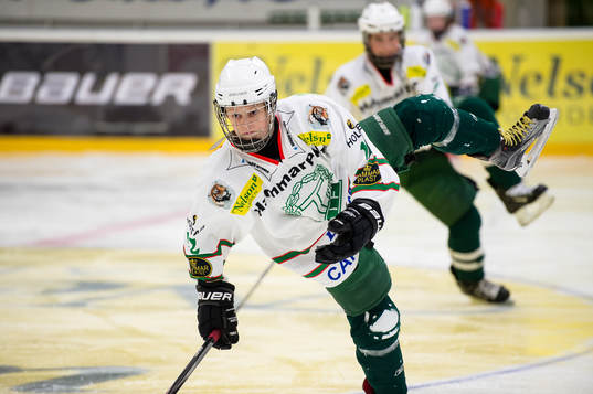 William Pettersson i Tingsryds U16 lag instrueras av sin