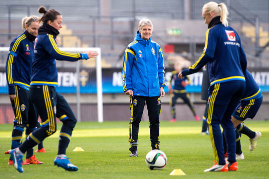 Sveriges förbundskapten Pia Sundhage