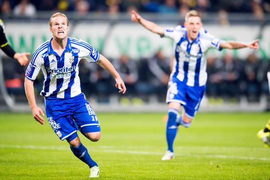 IFK Göteborgs Gustav Engvall jublar