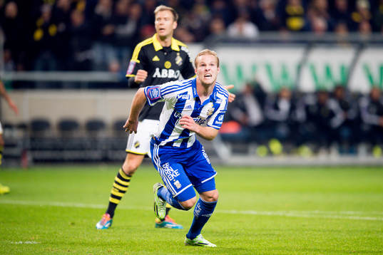IFK Göteborgs Gustav Engvall jublar