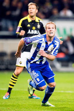 IFK Göteborgs Gustav Engvall jublar