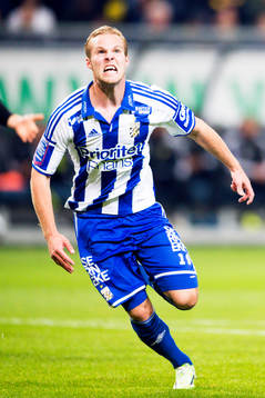 IFK Göteborgs Gustav Engvall jublar