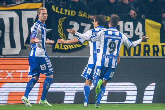 IFK Göteborgs Gustav Engvall firar