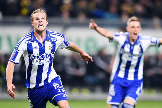 IFK Göteborgs Gustav Engvall jublar