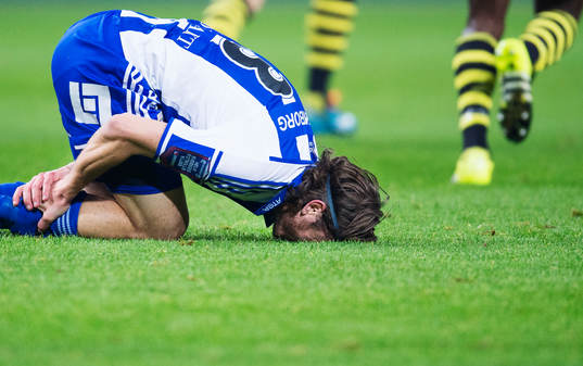 IFK Göteborgs Gustav Svensson har ont