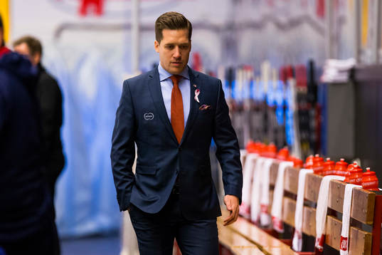 Växjös tränare Sam Hallam